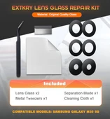 Samsung Galaxy M35 M356 için  kamera camı yedek arka kamera lensi cam yedek HD kamera koruması kamera camı thumbnail 6