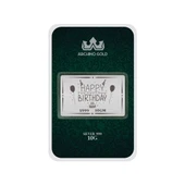 Hediyeye Özel 10 Gram İyi Ki Doğdun Temalı 999 Ayar Gümüş ile Üretilmiş Gümüş Külçesi-728 thumbnail 1