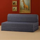 Homedius Yataklı Koltuk Magic Keten Görünümlü Çift Kişilik  Antrasit Çift thumbnail 1