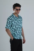 Erkek Küre Desenli Hawai Gömlek COC1159 thumbnail 4