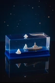 Okyanus Işıltısı Mini Diorama Blok Batmayan Gemi thumbnail 3