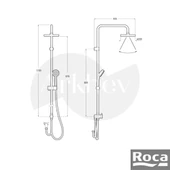 Roca Victoria Connect Duş Kolonu - Krom A5B9961C00 thumbnail 2