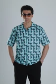 Erkek Küre Desenli Hawai Gömlek COC1159 thumbnail 1