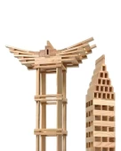 Woodoy City Wood Ahşap Bloklar 100 Parça KR 101 thumbnail 3