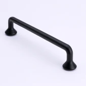 Metal Kulp ( 224 MM 22.4 CM ) Kulbu Kulpu Mobilya Çekmece Dolap Kulpları Mutfak Dolabı Siyah Renk thumbnail 2