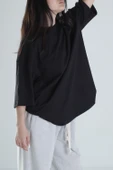 Oversize Siyah T-Shirt COC1315 thumbnail 2