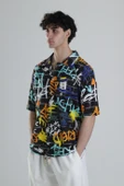 Grafiti Desenli Gömlek COC2109 thumbnail 5