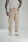 Kapgan İp Detaylı Bej Keten Pantolon COC1464 thumbnail 4