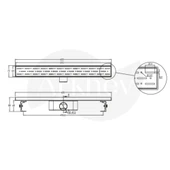 NSK Dynamic Rain 33 Cm Lineer Duş Kanalı - Paslanmaz Çelik Kapak / Plastik Çerceve / Yükseklik Ayarlı N1163300 thumbnail 2