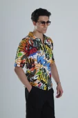 Erkek Wow Desenli Hawai Gömlek COC1169 thumbnail 3