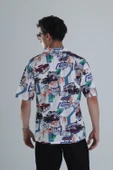 Erkek Araç Desenli Hawai Gömlek COC1149 thumbnail 3