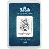 999 Ayar Gümüş ile Üretilmiş Baykuş Temalı Hediyeye Özel 10 Gram Gümüş Külçesi-733 thumbnail 1