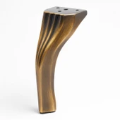 Mobilya Ayağı Ayakları Ünite Baza Koltuk Kanepe Sehpa Masa Metal 14 cm Eskitme Antik Sarı thumbnail 5