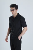 Erkek Siyah Casual Hawai Gömlek COC1165 thumbnail 2