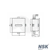 NSK Hybrid Fotoselli Pisuvar Yıkama Sistemi - Paslanmaz+Krom / Elektrikli N2019802 thumbnail 2