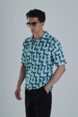 Erkek Küre Desenli Hawai Gömlek COC1159 thumbnail 2