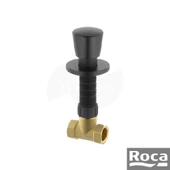 Roca Aqua Yuvarlak Stop Valf - Mat Siyah / Boy Ayarlı A5251685NB thumbnail 1