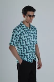 Erkek Küre Desenli Hawai Gömlek COC1159 thumbnail 3