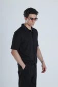 Erkek Siyah Casual Hawai Gömlek COC1165 thumbnail 3