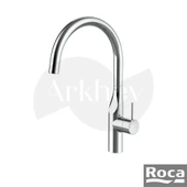 Roca Glera Döner Kuğu Borulu Eviye/Mutfak Bataryası - Krom / Cold Start A5A844DC00 thumbnail 1