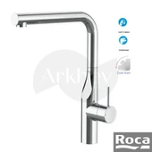 Roca Glera Döner "L" Borulu Eviye Bataryası - Krom / Cold Start A5A834DC00 thumbnail 1