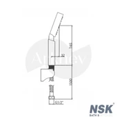 NSK Basic El Duş Takımı - Krom / 5 Fonksiyonlu N2821302 thumbnail 2
