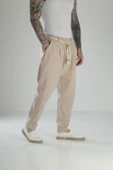 Kapgan İp Detaylı Bej Keten Pantolon COC1464 thumbnail 1