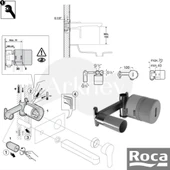 Roca Naia Ankastre Lavabo Batarya Seti - Krom / İç Set Sıva Altı Grubu Dahil ARKHEV0014 thumbnail 3