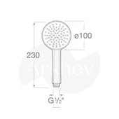 Roca Stella Tek Fonksiyonlu El Duşu - Krom A5B9B03C00 thumbnail 2