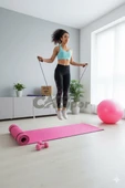 5’li Pilates Seti – 10MM Pilates Matı + Studio Topu + 1KG x2 Dambıl + Atlama İpi – Ev Fitness & Full Body Egzersiz Seti thumbnail 2