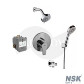 NSK Ankastre Banyo Batarya Duş Sistemi Seti - Krom / Sıva Altı Grubu İç Set Dahil ARKHEV0026 thumbnail 1