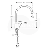 Zoom Polo Kuğu Eviye Bataryası - Krom / Su Tasarruflu Kademeli Kartuşlu WM351011Z000002 thumbnail 2