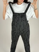 Üçgen Desenli Kadın Salopet COC1100 thumbnail 4