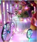 Ev Balkon Ve Parti İçin 3 Metre Pilli Renkli  Peri Led Yılbaşı Süsü Işık thumbnail 4