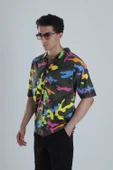 Erkek Kamuflaj Desenli Hawai Gömlek COC1154 thumbnail 2