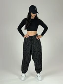 Üçgen Desenli Kadın Spor Şalvar COC1192 thumbnail 4