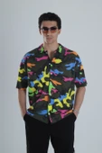 Erkek Kamuflaj Desenli Hawai Gömlek COC1154 thumbnail 1