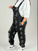 Chinese Desenli Kadın Salopet COC1090 thumbnail 2