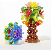 Think Master Masterflakes Eğitici Kilitli Diskler Stem Eğitimi Uyumlu 5 Renk 300 Parça Yapı Oyuncak Seti thumbnail 6