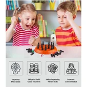 Think Master Memory Chess Zeka Oyunu - Renklerle Hafıza ve Zihin Geliştirme Satrancı, Çocuklar Için thumbnail 3
