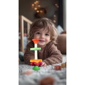 Think Master Luxury Mini Spinny Eğitici Oyuncak Dönen Eğlenceli Kuleler Motor Becerisi Gelişimi ve Duygusal Zeka Oyunu 1 Adet thumbnail 2