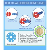 Think Master Masterflakes Eğitici Kilitli Diskler Stem Eğitimi Uyumlu 5 Renk 300 Parça Yapı Oyuncak Seti thumbnail 2