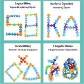 Think Master Vantuzlu Vakum Molekül 25 Parça Yapı Taşları Popit Duyusal Eğitici Oyuncak Squigz thumbnail 3