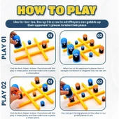 Think Master Monster Xox Strateji Zeka Oyunu Eğitici Kutu Oyunu Gobblers thumbnail 4