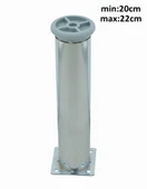 LUDIA Metal Ayarlanabilir 2 Adet Mobilya Ayağı Metal Tablalı 20cm thumbnail 5