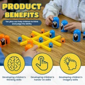 Think Master Monster Xox Strateji Zeka Oyunu Eğitici Kutu Oyunu Gobblers thumbnail 5