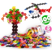 Think Master Masterflakes 300 Parça Yaratıcı Diskler Stem Eğitimi 5 Renk Eğitici Oyuncak Seti Eğitici Yaratıcı Diskler 300 thumbnail 1