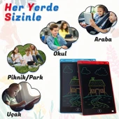 Think Master Luxury Çocuk Yazı Tahtası Renkli E-Yazı Tahtası Digital Yazı Tahtası Çizim Tableti 10.5 Inç Ekranlı Mavi 1 Adet thumbnail 3