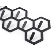 Milano Home Petek Desenli Dekoratif Askılık Geometrik Metal Duvar Askılığı Modern Metal Askılık thumbnail 4