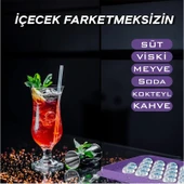 Milano Home 2 Adet Kapaklı 33 Hazneli Yuvarlak Buz Kalıbı Kokteyl Sunum Buz Kalıbı 2li thumbnail 3